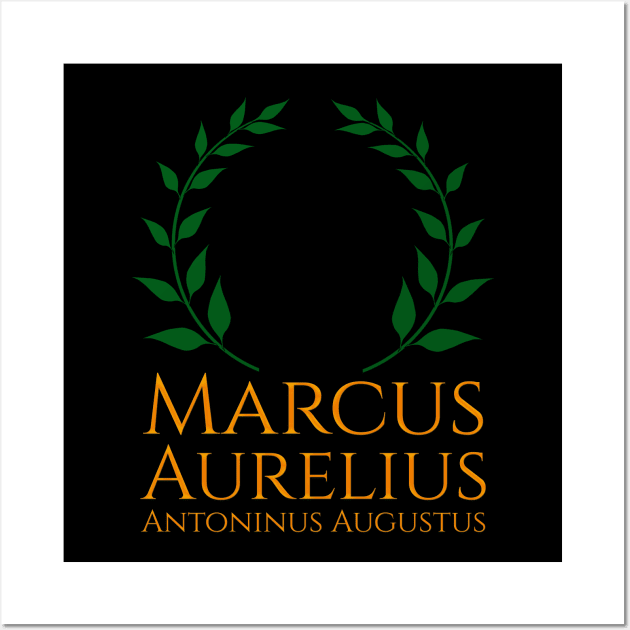 Marcus Aurelius Stoic Philosopher Ancient Roman Emperor Wall Art by Styr Designs